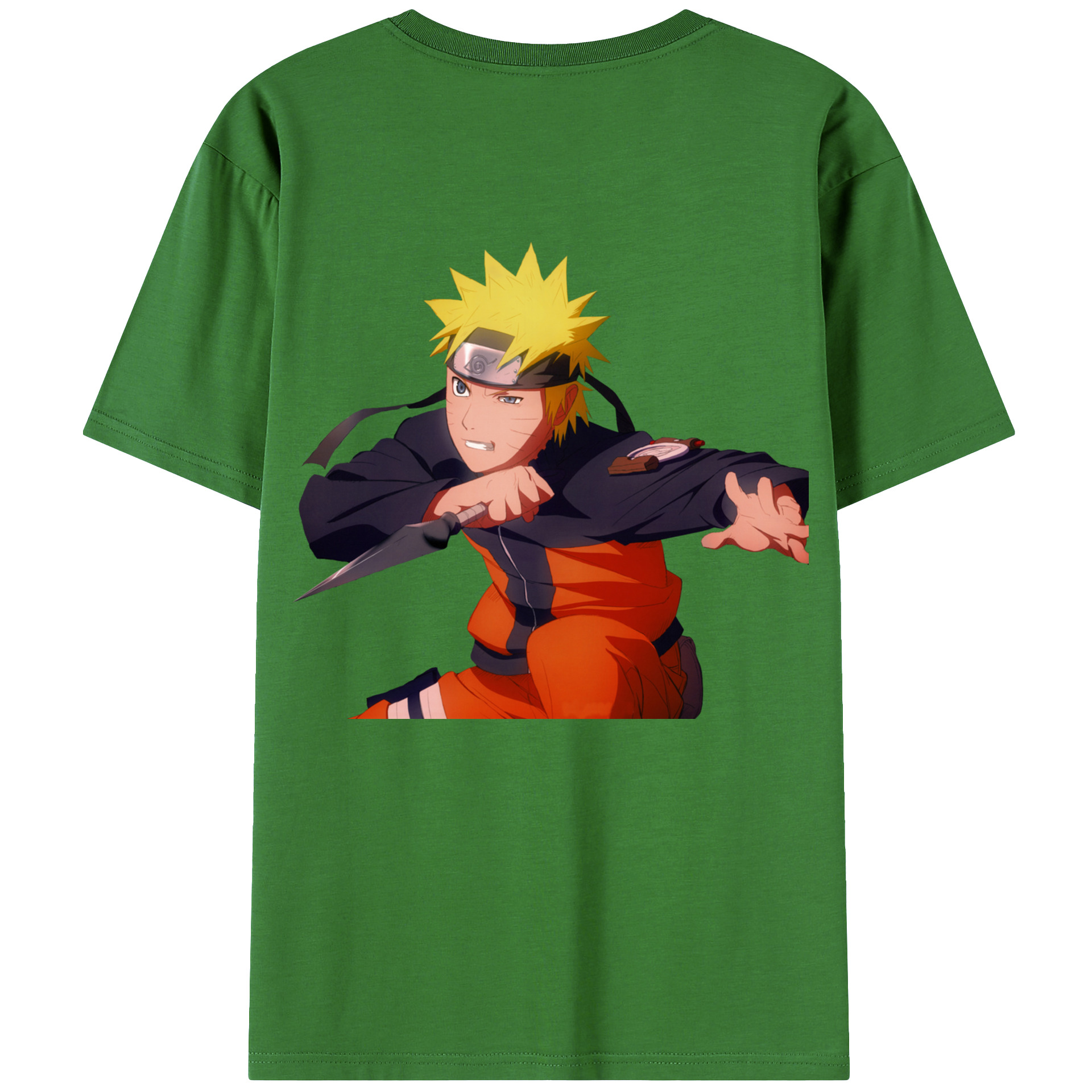 （画像用） NARUTO -ナルト- うずまき ナルト Uzumaki Naruto レディース半袖Tシャツ(バックプリント)